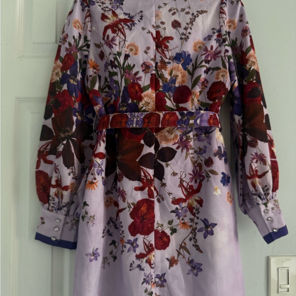 L'ATISTE Floral Purple Midi Dress - Picture 10 of 14